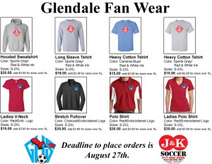 Glendale Order form 1